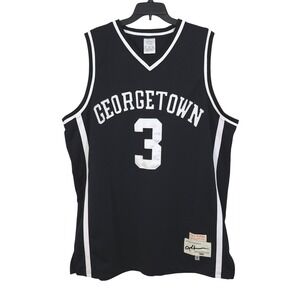 True School Brand Georgetown 1995 Allen Iverson #3 Jersey Mens XXL 54 Navy